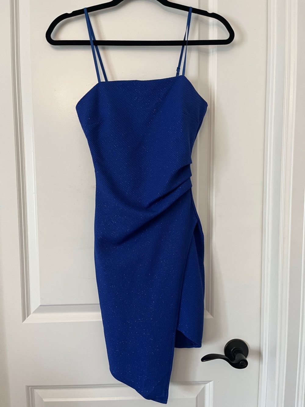 Emerald Sundae Cobalt Blue Spaghetti-Strap Mini Dress